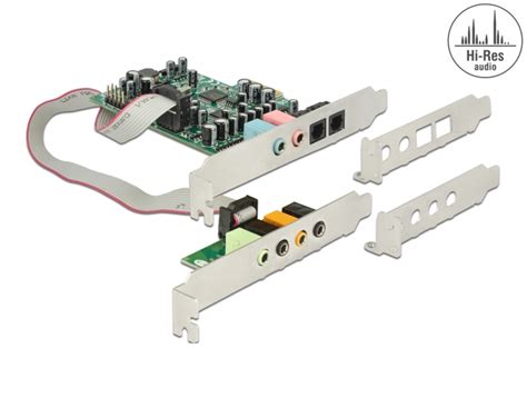 Delock Products 89640 Delock PCI Express X1 Soundcard 7 1 24 Bit