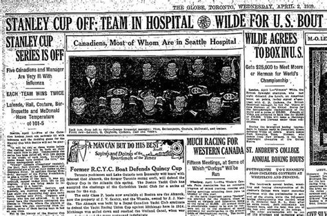 Remembering When The Nhl Canceled The 1919 Cup Final Due To Flu