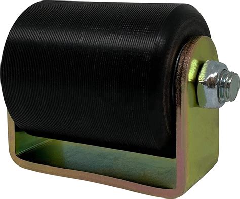 Slide Gate Guide Roller Black Hard Nylon Uhmw Rollers With C Bracket