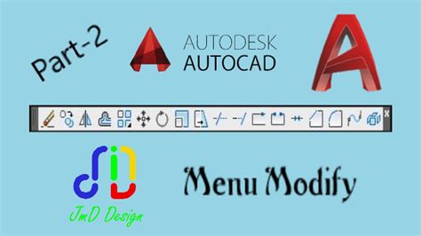 Autocad Dasar Pemula Basic Autocad Menu Modify Part Youtube