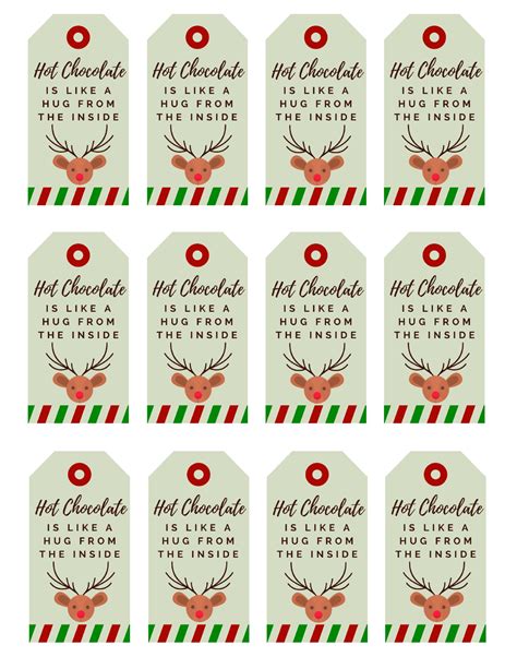 Creamy Hot Chocolate Recipe With Free Printable Tags
