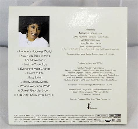 Yahooオークション Sacd Hybrid「マリーナ・ショウ Marlena Shawル
