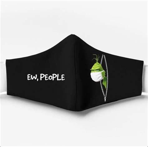 Grinch Ew People Face Mask Dnstyles • Leesilk Shop