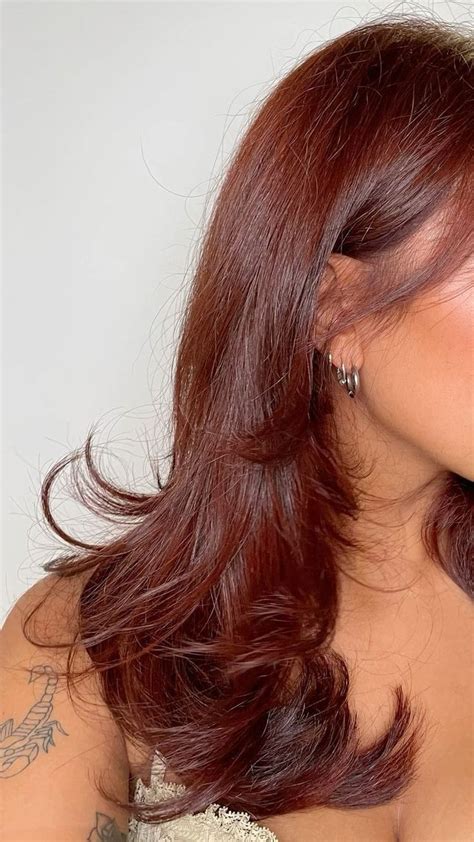 Pin By Pink On Hair In Ginger Hair Color Hair Styles Wine Hair