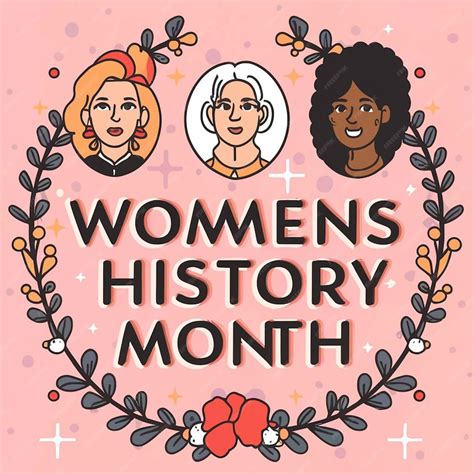 Premium Photo Hand Drawn Womens History Month Background