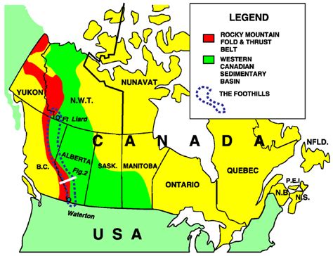 Rocky Mountains Rocky Mountains Canada Map