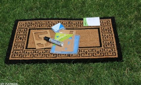 10-Minute DIY Personalized Doormat Tutorial | DIY Playbook