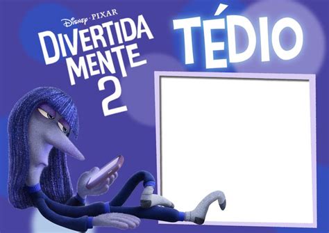 Tedio Do Divertidamente - Moldura Tédio Divertidamente 2 PNG | Moldura digitais, Moldura infantil ...