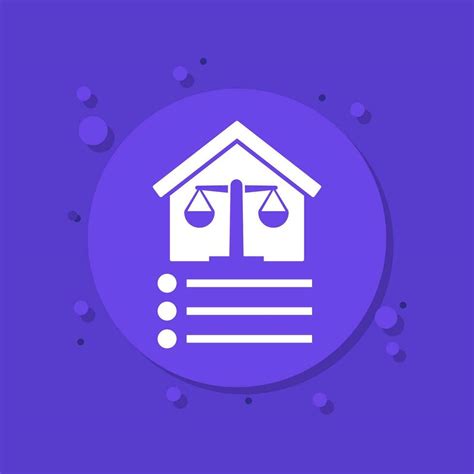 Probate Law Vector Icon With A House 35341492 Vector Art At Vecteezy