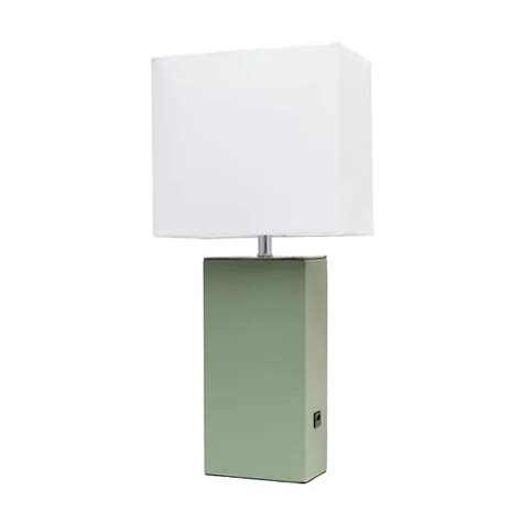 Elegant Designs 21 Modern Leather Wrapped Table Lamp
