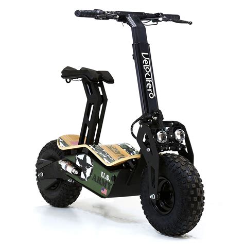 Velocifero Mad Lithium V W Us Army Adult Electric Scooter