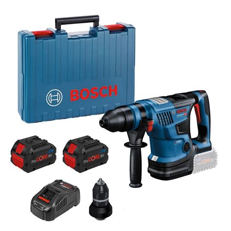 Bosch GBH 18V 34 CF 18v BITURBO SDS Plus Rotary Hammer Drill Inc 2x 5