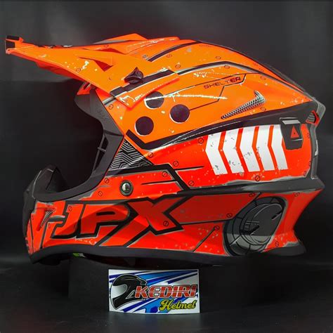 Jual Helm Jpx Cross Fox Motif Trabas Trail Full Face Shopee Indonesia