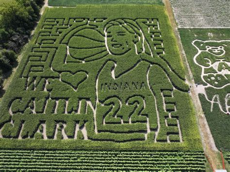 Caitlin Clark Corn Maze 2024 Game Belva Cathryn