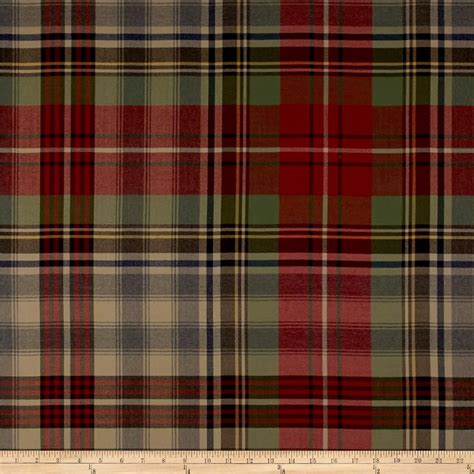 Ralph Lauren Glasgow Tartan Wool Twill Sateen Vintage Red From