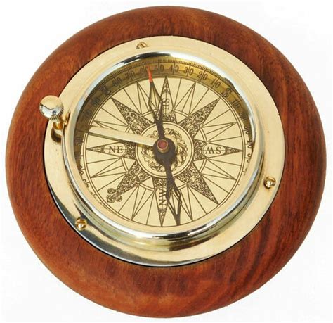 Antique Maritime Vintage Nautical Brass Pocket Poem Sundial Brass Compass Marine Handmade With