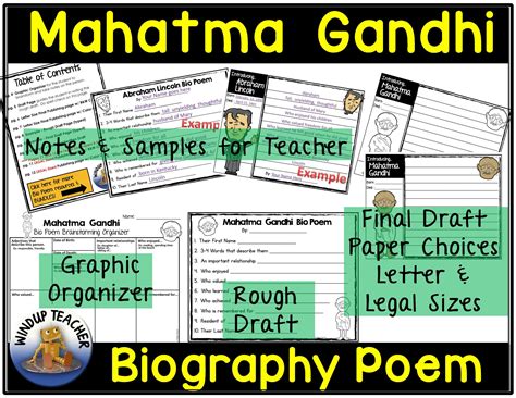 Mahatma Gandhi Poem Writing Activity | Made By Teachers