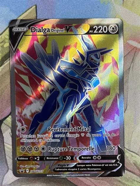 CARTE POKÉMON DIALGA Originel V SWSH255 Promo Full Art FR EUR 12 99