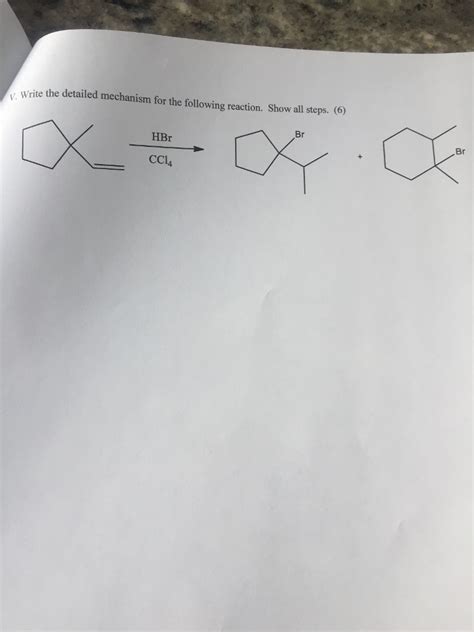 Solved Write The Detailed Mechanism For The Following Chegg