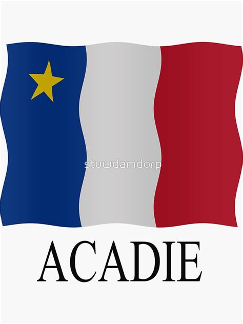 "Acadian flag" Sticker for Sale by stuwdamdorp | Redbubble