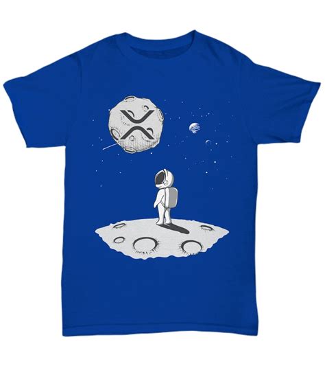 Xrp Moon Crypto T Shirt An Astronaut Standing Out In The Etsy