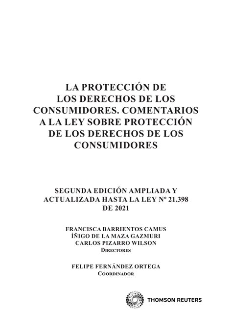 Pdf La ProtecciÓn De Los Derechos De Los Consumidores Comentarios A