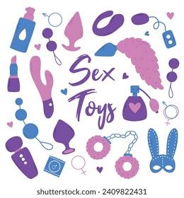 Doodle Illustration Sextoys Element Sex Shop Stock Vector Royalty Free