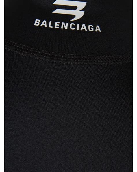 Balenciaga Sporty B Activewear T Shirt In Black Lyst