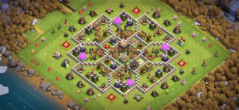 Coc Th Base Layout With Base Copy Link Base Of Clans