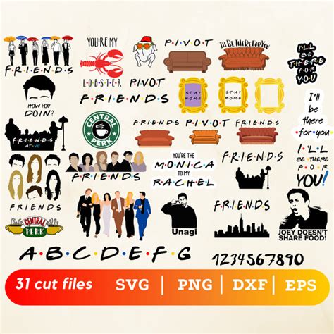 Big Svg Bundle Digital Download Friends Friends Svg Frie Inspire Uplift