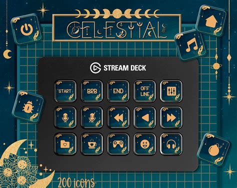 Stream Deck Icons Set Screensavers 200 Celestial Icon Pack Etsy UK