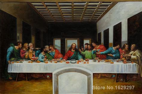 oil Painting for kids room The Last Supper by Leonardo Da Vinci Hand ...