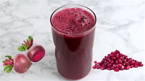 How To Make Beetroot Pomegranate Juice Super Healthy Beet Juice Youtube