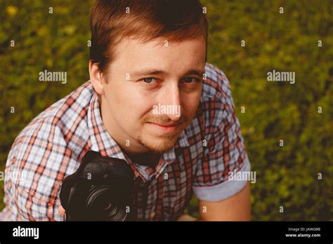 Happy Photographer Smiling Hi Res Stock Photography And Images Alamy