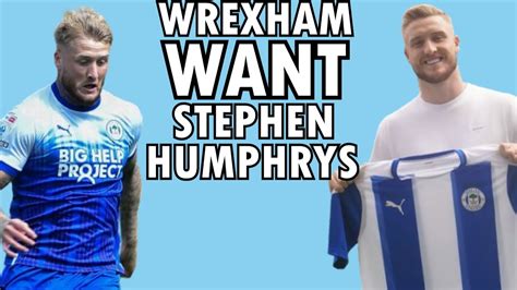 Wrexham Bids On Wigan Striker Stephen Humphrys For Late Transfer Boost