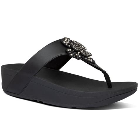 Fitflop Lottie Corsage Womens Toe Post Sandals Charles Clinkard