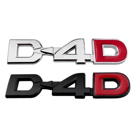 Car Styling D4D Emblem Badge Metal Sticker Decals For Toyota Land