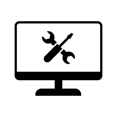 Reparar Icono Vector Servicio Centrar Símbolo Reparar Ilustración