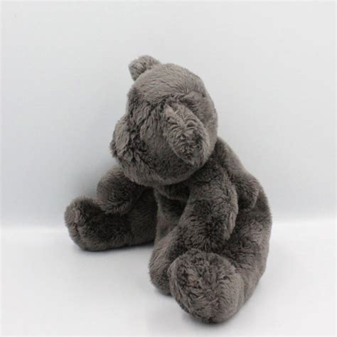 Doudou Ours Gris Noir DPAM DU PAREIL AU MEME