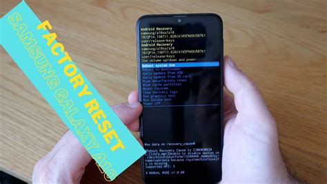 How To Factory Reset The Samsung A10 Factory Resetpassword Removal Youtube