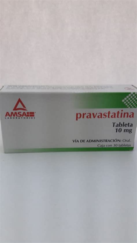 Pravastatina Amsa 10mg C30 Tabs 7501349014299 Distribuidora Disa