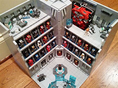 Lego Stark Industries Armory Iron Man Hall Of Armor