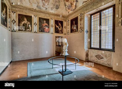 Ducal Palace In Mantua Italy Cabinet Of The Caesars With Copies Of