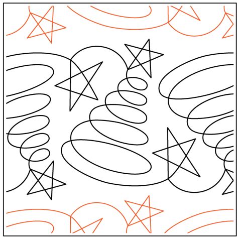 Tree Doodles Pantograph Quilting Creations