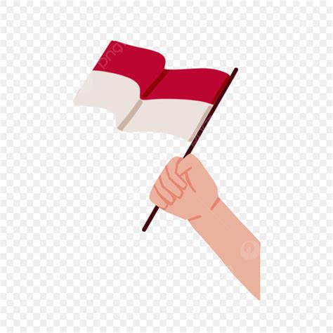 Menggenggam Bendera Merah Putih Png ، المتجهات ، Psd ، قصاصة فنية