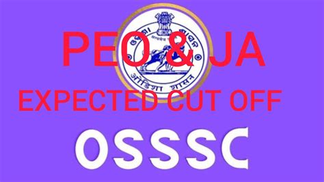 Osssc Expected Cut Off Of Peo And Ja Peo And Junior Assistant