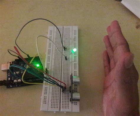 Ultrasonic Sensor And Led Using Arduino Instructables