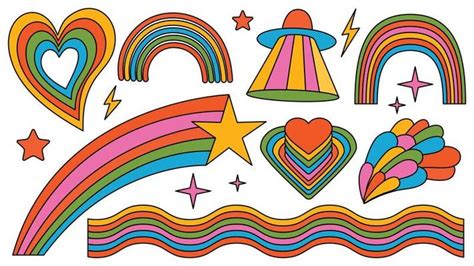 Rainbow Star Vector Art Icons And Graphics For Free Download