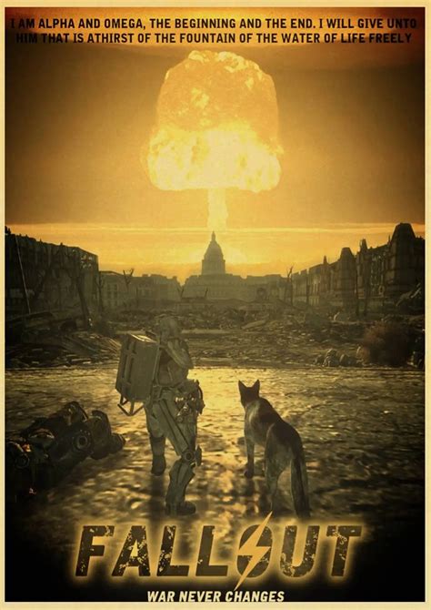 Game Fallout 4 Poster Kraft Paper Clear Painting Retro Style Home Wall ...