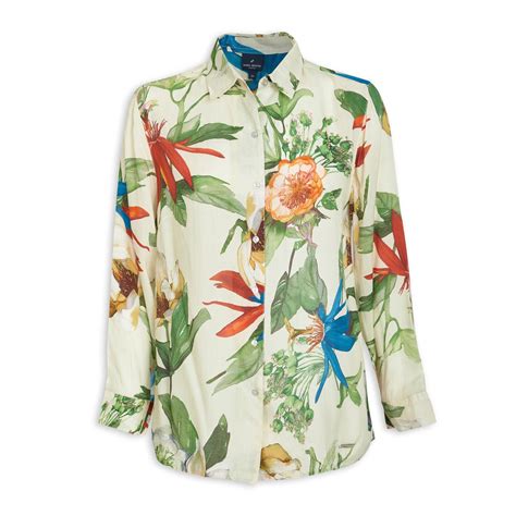 Floral Print Relaxed Fit Shirt Daniel Hechter